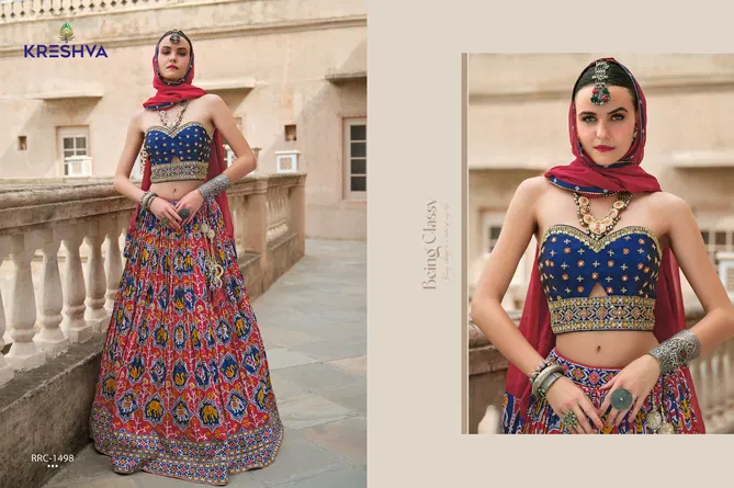 Shivangi By Kreshva Silk Wedding Wear Lehenga Choli Wholesale In India